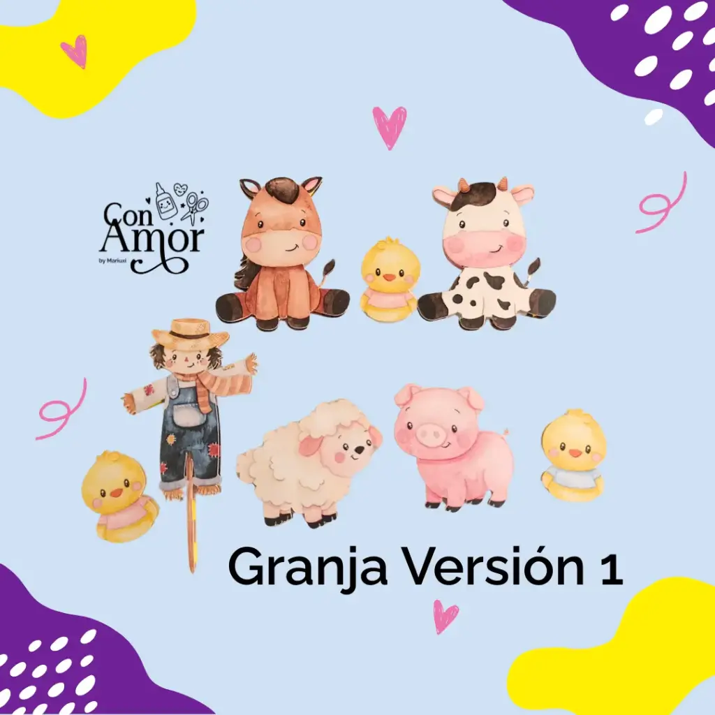 Caketoppers de granja 