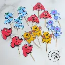 Cupcake toppers impresos