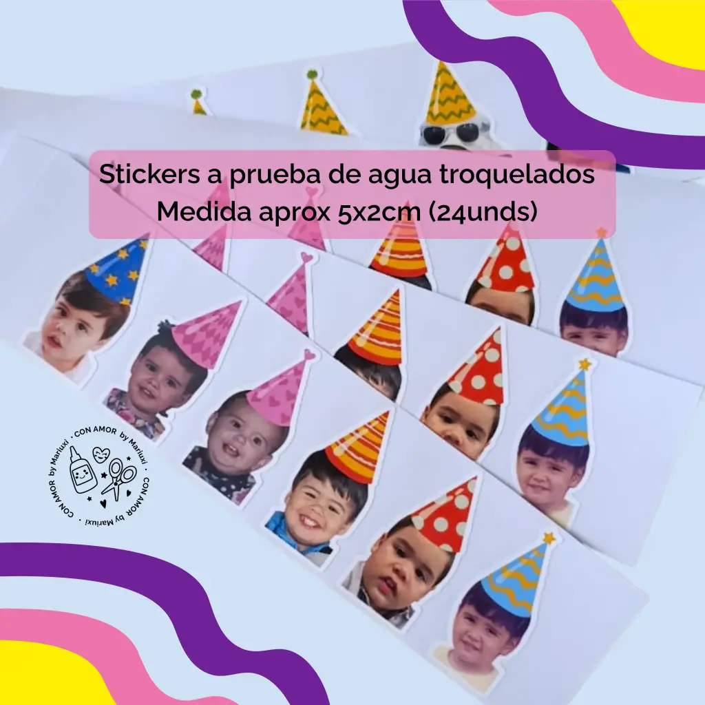 Stickers a prueba de agua (plancha)