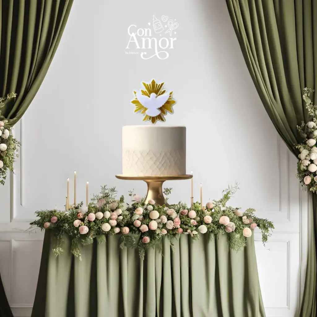 Caketopper Espíritu Santo (cartulina)