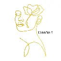 Rostro acrílico dorado
