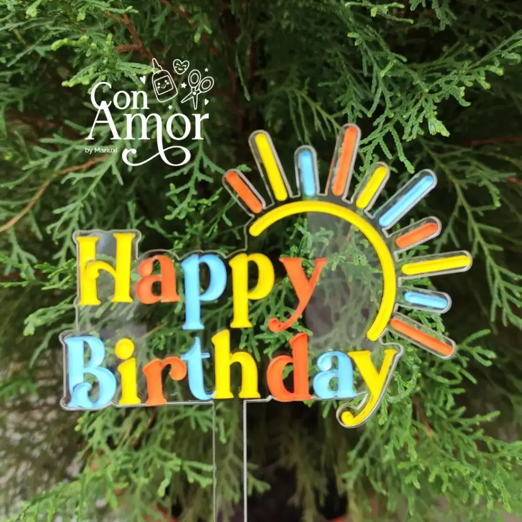 Caketopper frase sol