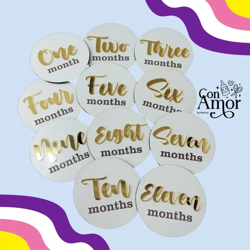 Letreros de cumple mes 