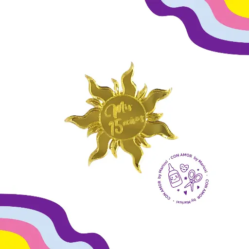 Aplique sol Rapunzel