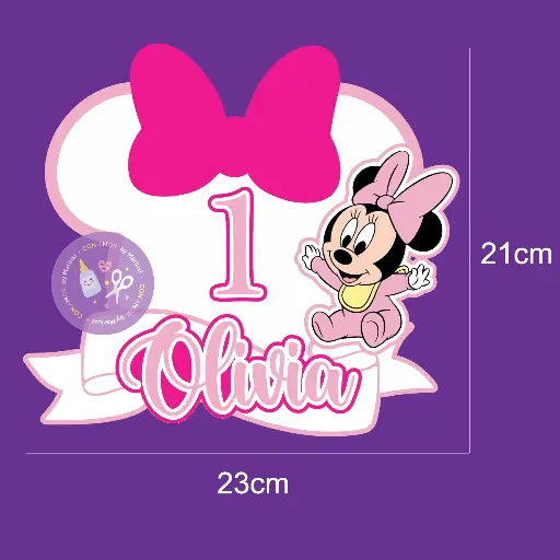 Caketopper en capas Minnie