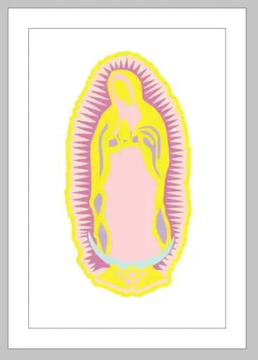 Portaretrato con imagen en capas